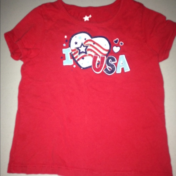 New Gymboree Boys July 4th Red USA Patriotic Tee Shirt Top 4T 5T American